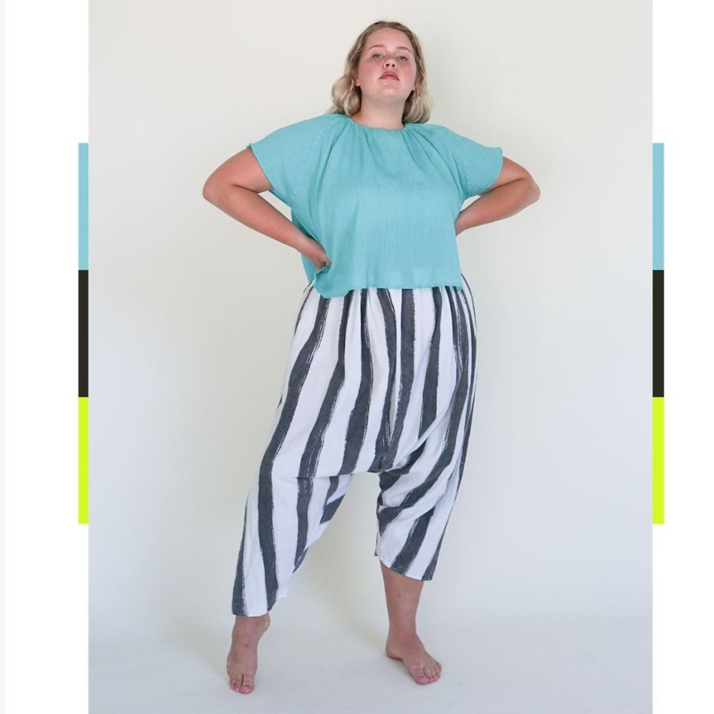 State the Label Perfect Pants - Black and White